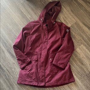 Lands end Burgundy Hooded Jacket